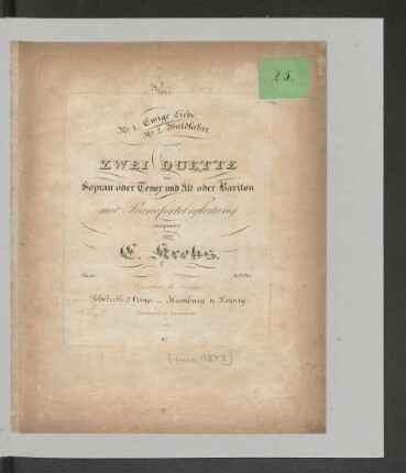Zwei Duette für Sopran oder Tenor und Alt oder Bariton : op. 115