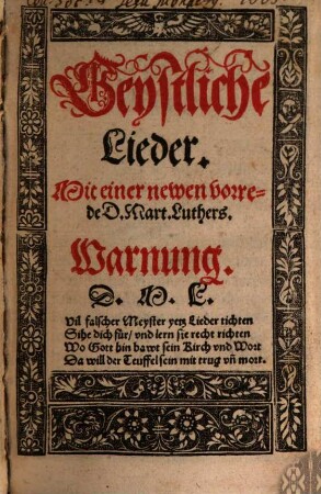 Geistliche Lieder und Psalmen