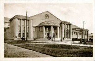Sonderausstellung : der Kaufmann [Weltausstellung für Buchgewerbe und Graphik, Leipzig 1914 : Offizielle Ansichtskarte]