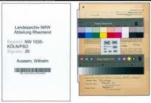 Entnazifizierung Wilhelm Aussem , geb. 26.01.1893 (Arbeiter)