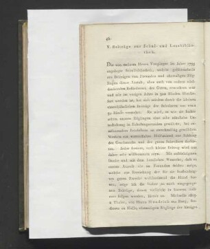 V. Beiträge zur Schul- und Lesebibliothek.