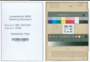 Entnazifizierung Paul Oesterhold , geb. 17.11.1911 (Einzelhaendler)