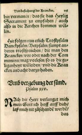 Umb vergebung der sünd. Psalm xxv.
