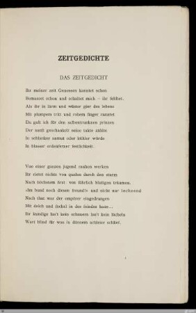 Zeitgedichte / Stefan George