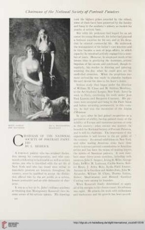 Vol. 61 (1917) = No. 241: Chairman of the National Society of Portrait Painters