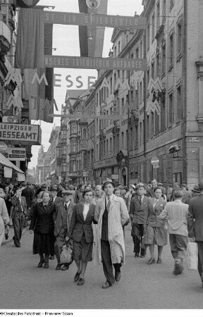 Blick in die Hainstraße (Leipziger Messeamt)