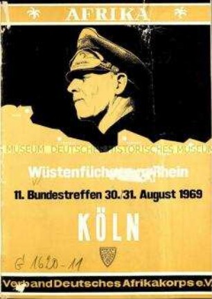 Programmheft des 11. Bundestreffens vom Verband Deutsches Afrika-Korps am 30. und 31. August 1969 in Köln