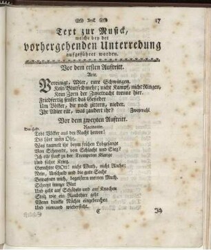 Vor dem ersten Auftritt.