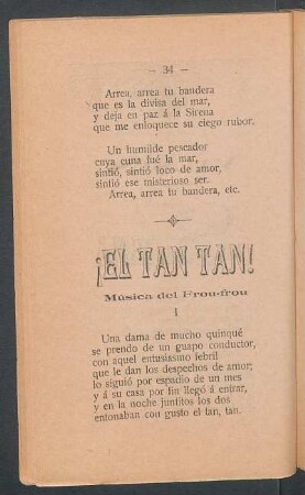 ¡El tan tan! : Música de Frou-Frou