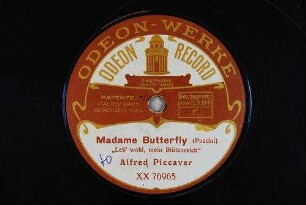 Madame Butterfly : "Leb' wohl, mein Blütenreich" / (Puccini)