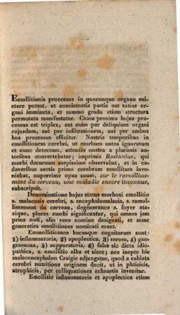 De cerebri emollitione : dissertatio inauguralis