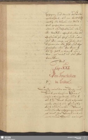 Cap: XXI. Von Tractation der Treiber