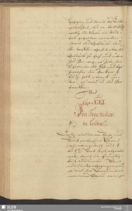 Cap: XXI. Von Tractation der Treiber