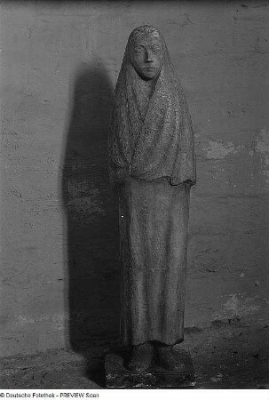 Das schlimme Jahr 1937. Stuck, gegossen; H. 89 cm (1936; E. Barlach). Güstrow: Gertrudenkapelle