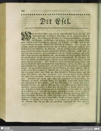 Der Esel
