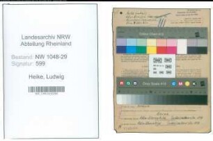 Entnazifizierung Ludwig Heike , geb. 20.02.1892 (Beamter)