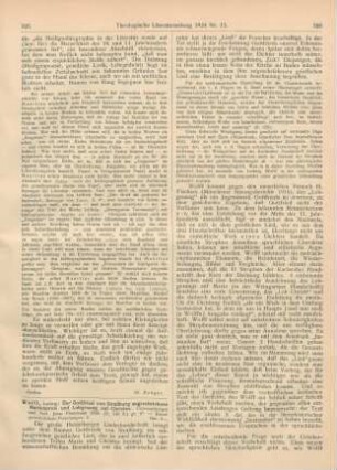 325-327 [Rezension] Wolff, Ludwig, Der Gottfried von Straßburg zugeschriebene Marienpreis und Lobgesang auf Christus