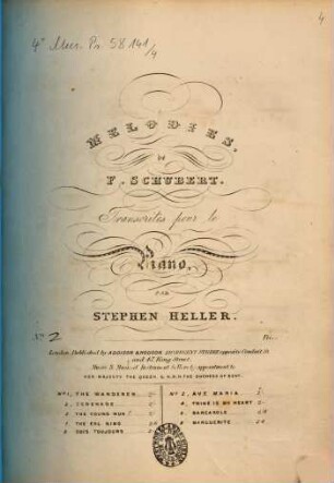 Mélodies, 2. Ave Maria. - Pl.Nr. L.363. - 4 S.