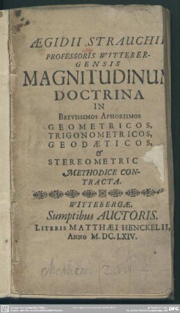Magnitudinum doctrina