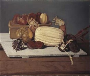 Stilleben mit Kürbissen