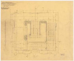 Schloss Schönrade: Vestibül und Haupttreppenhaus: Grundriss