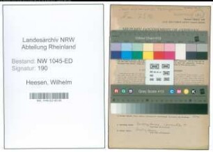 Entnazifizierung Wilhelm Heesen , geb. 17.09.1898 (Lehrer)
