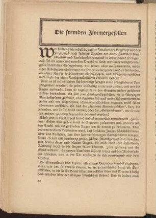 Die fremden Zimmergesellen
