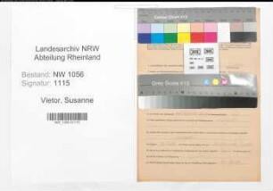 Entnazifizierung Susanne Vietor , geb. 07.11.1893 ()