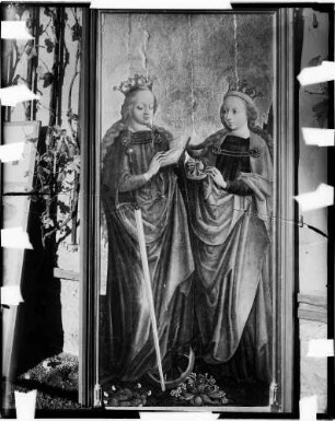 Kloster Lichtental Altarflügel mit heiliger Katharina und Barbara (um 1510)