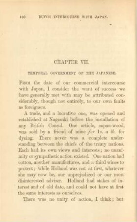 Chapter VII. Temporal government of the Japanese
