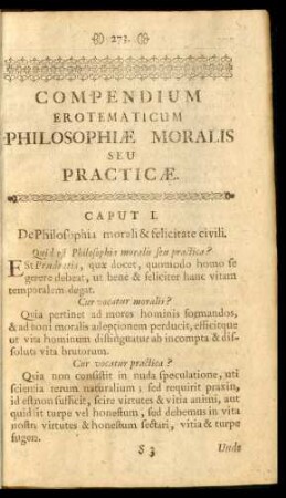 Caput I. - Caput XXIV.