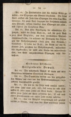 14-26, Siebenter Abschnitt. - Zwölfter Abschnitt.