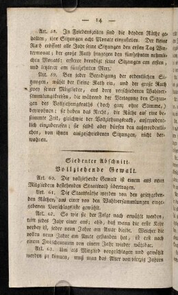 14-26, Siebenter Abschnitt. - Zwölfter Abschnitt.