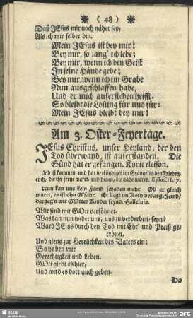 Am 3. Oster-Feyertage