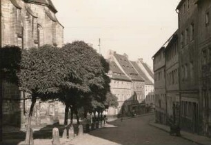 Pirna. Niedere Burgstraße mit Wohnhäusern