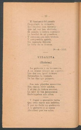 Vidalita : (Moderna)