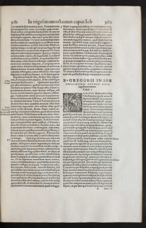 B. Gregorii In Iob Expositionis Moralis Liber vigesimus nonus.