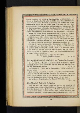 Demission des Kabinetts Salandra.