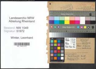 Entnazifizierung Leonhard Winter , geb. 06.10.1901 (Arbeiter)