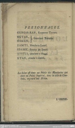Personnages