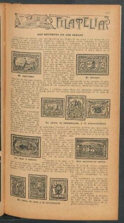 Los deportes en los sellos : Filatelia