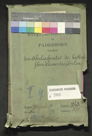 Schulkassenetat der katholischen Elementarschulen