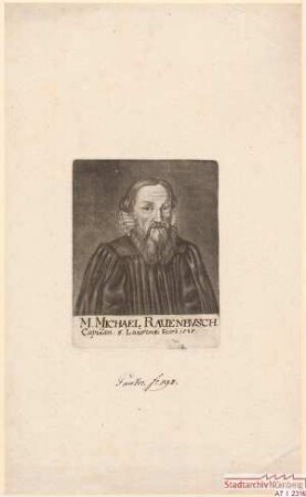 Michael Rauenbusch, Kaplan bei St. Lorenz; gest. 1585