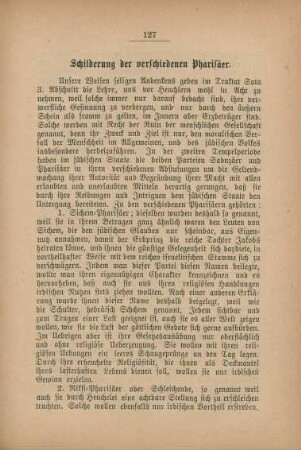 Schilderung der verschiedenen Pharisäer
