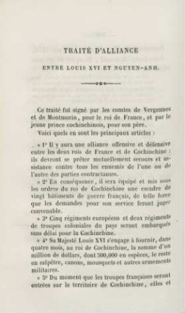 Traité d'alliance entre Louis XVI et Nguyen-Anh