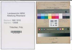 Entnazifizierung Fritz Tritschler , geb. 24.12.1889 ()