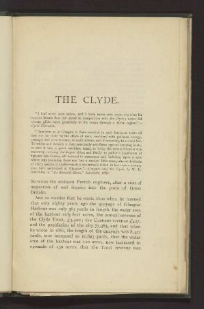 THE CLYDE.