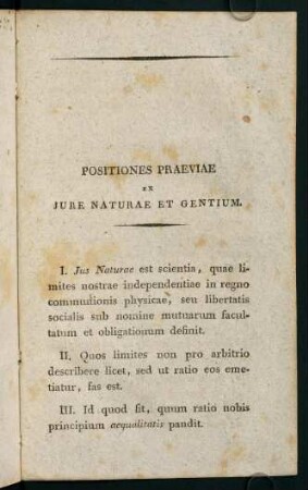 3-13, Positiones praeviae ex jure naturae et gentium