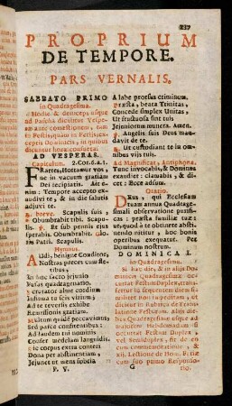 137-227, Proprium de Tempore. Pars Vernalis