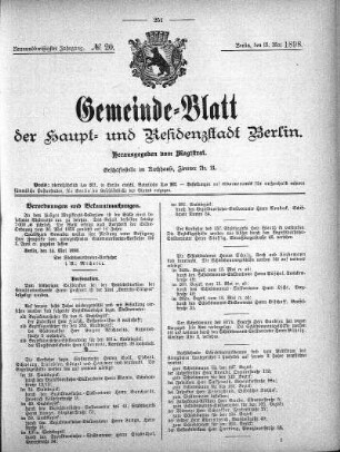 1898,20: No. 20, 15. Mai 1898